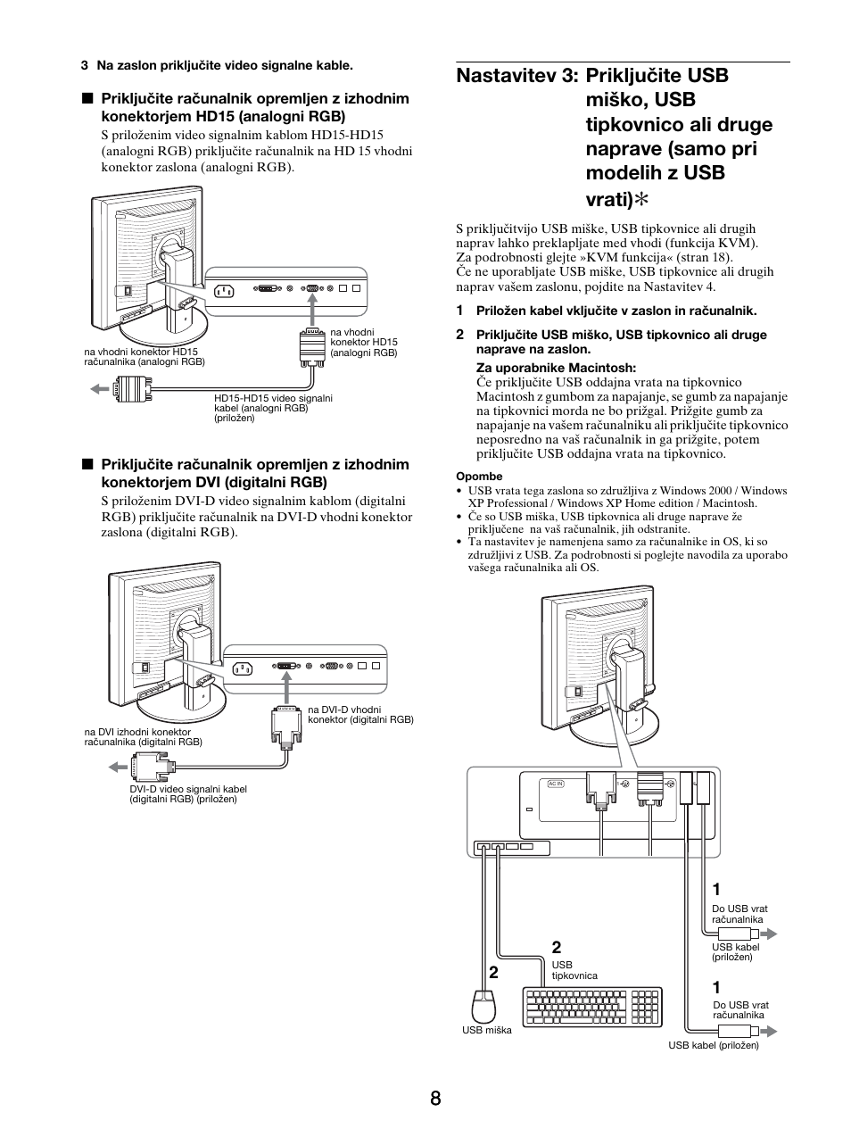 Naprave (samo pri modelih z usb vrati) | Sony SDM-S205FB User Manual | Page 361 / 403