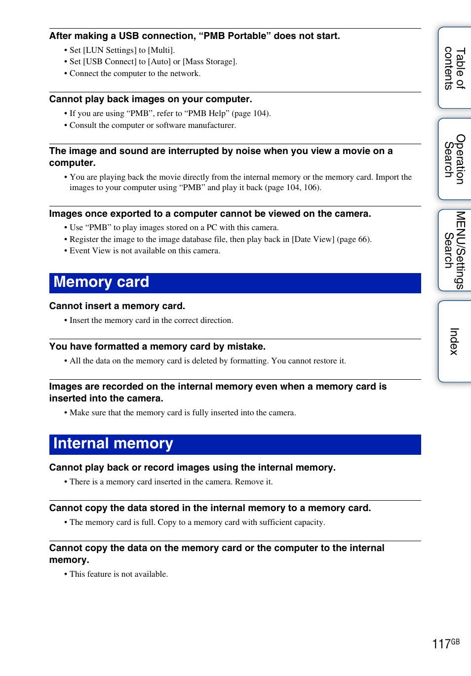 Sony DSC-H55 User Manual | Page 117 / 132