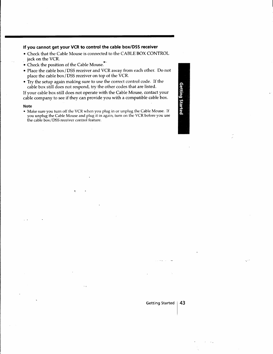 Sony SLV-998HF User Manual | Page 43 / 100