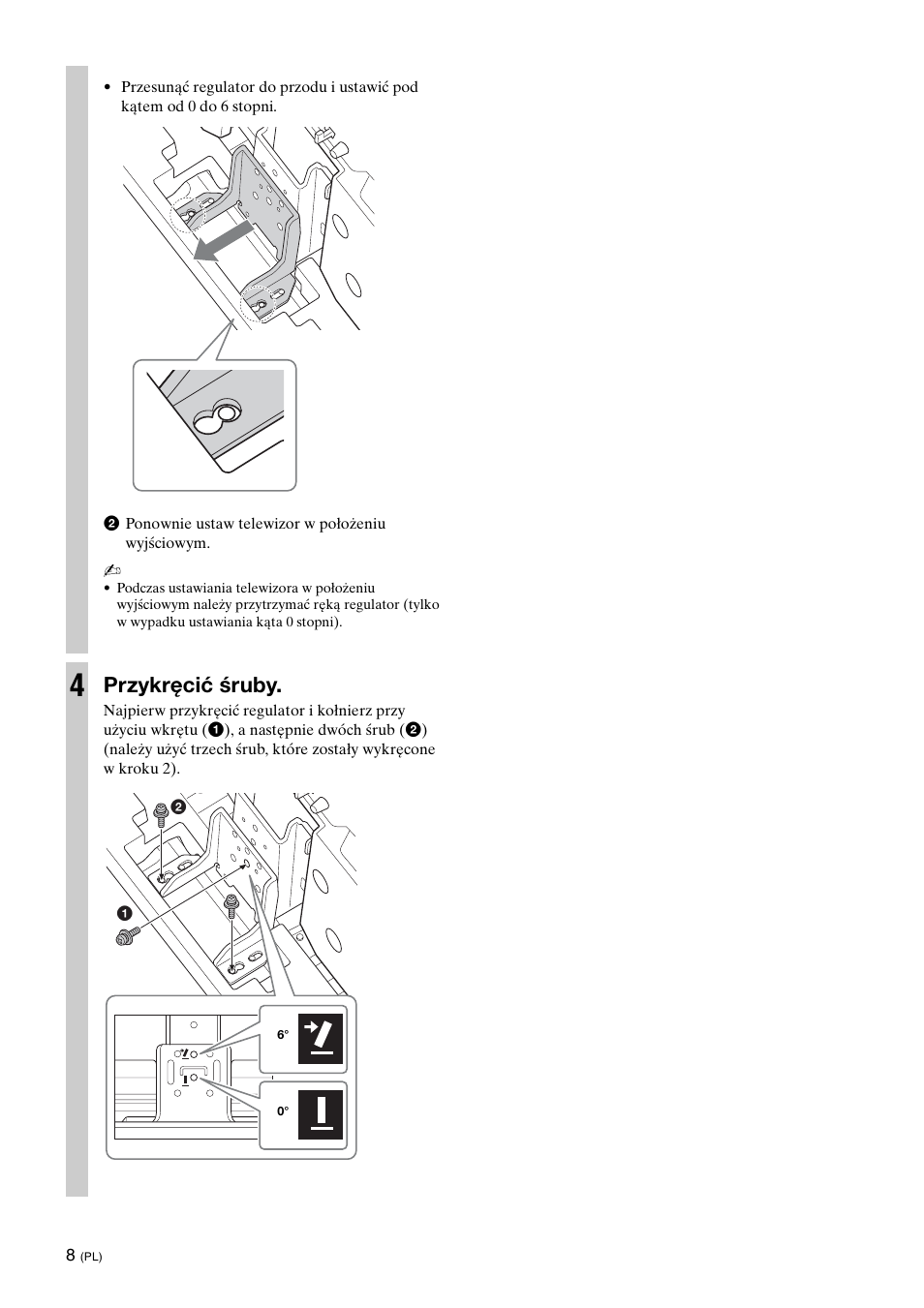 Przykręcić śruby | Sony SU-52HX1 User Manual | Page 72 / 220