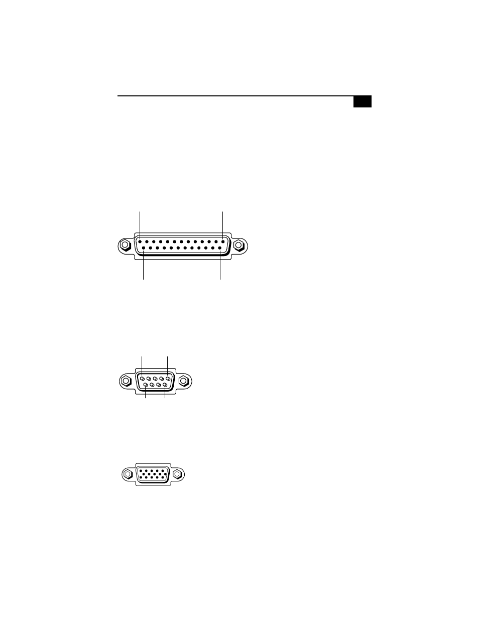 I/o connectors, Printer port, Serial port | Monitor, 9i/o connectors | Sony PCV-L400 User Manual | Page 17 / 106