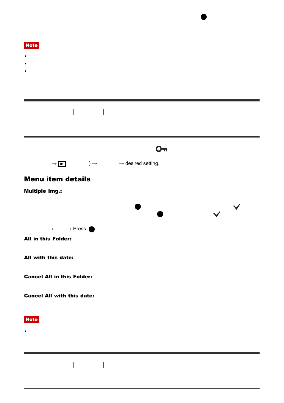 Protect [187, 4k still image pb [188, Protect | 4k still image pb, Menu item details | Sony ILCA-77M2 User Manual | Page 139 / 205