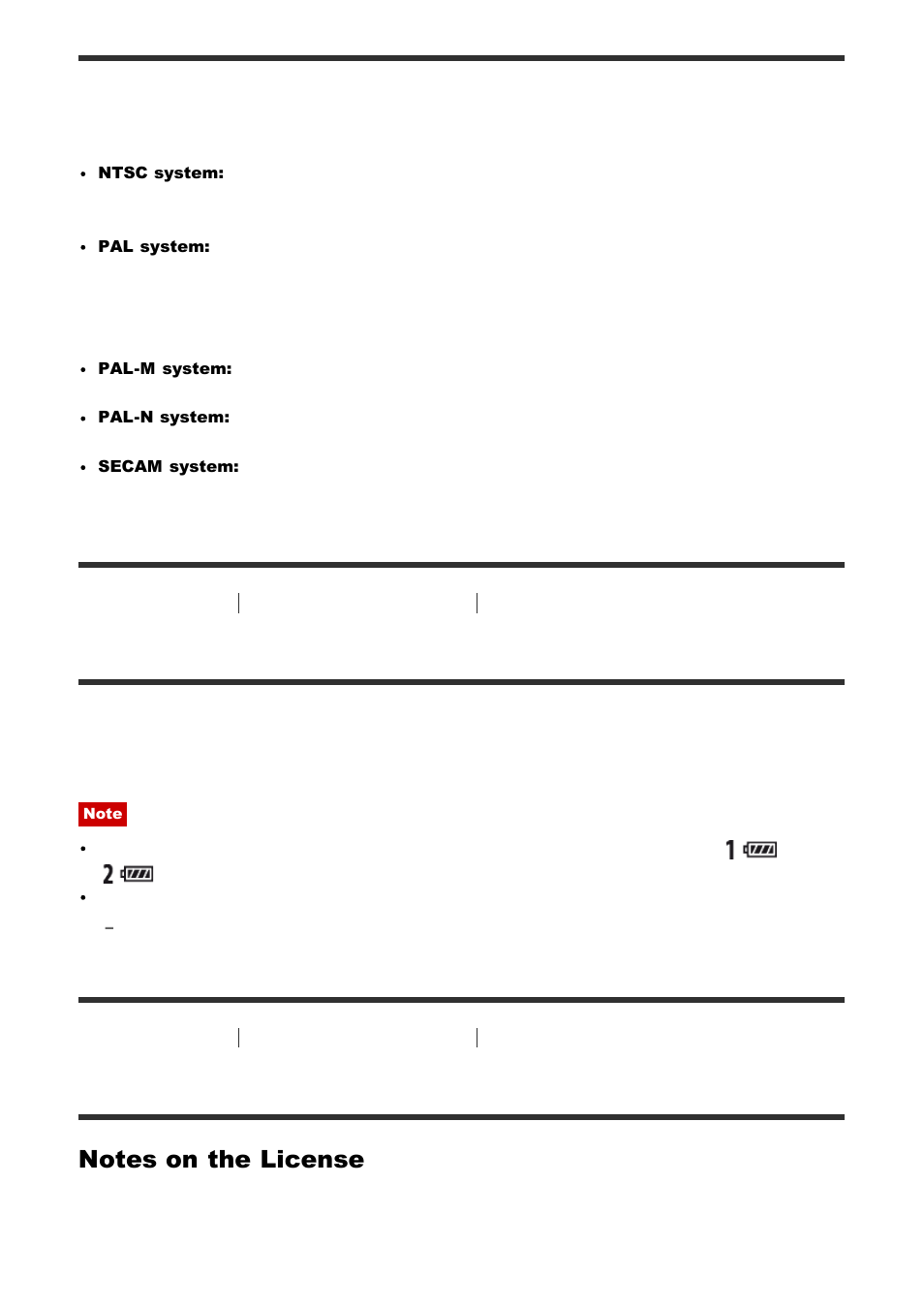 Vertical grip [265, License [266, Vertical grip | License | Sony ILCA-77M2 User Manual | Page 187 / 205