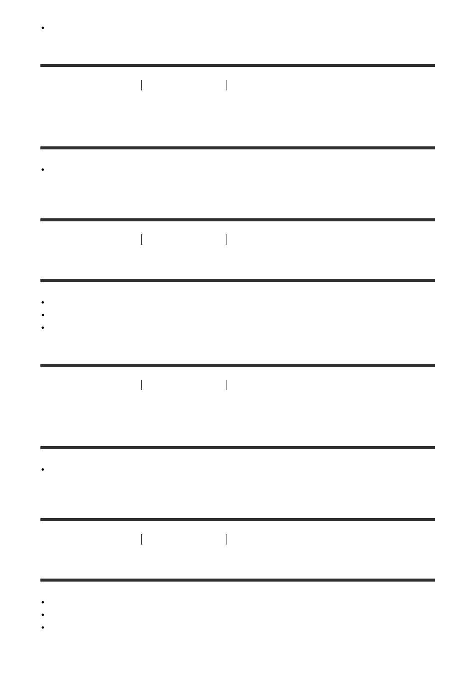 The image colors are not correct. [282, The eyes of the subject come out red. [284, Dots appear and remain on the screen. [285 | The image colors are not correct, The eyes of the subject come out red | Sony ILCA-77M2 User Manual | Page 193 / 205