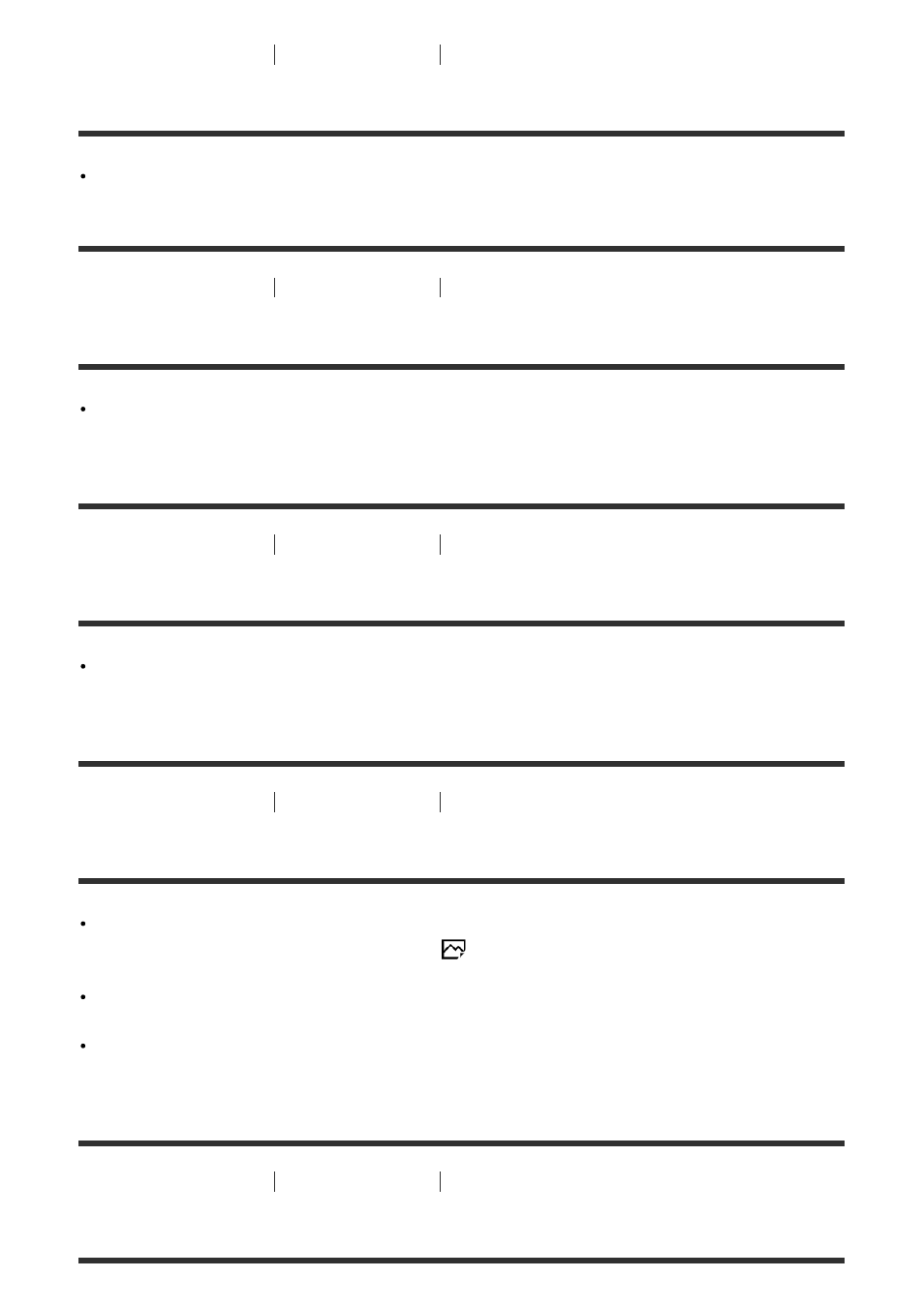 You cannot print images. [311, The color of the image is strange. [312, Images are printed with both edges cut off. [313 | You cannot print images with the date. [314, You cannot print images, The color of the image is strange, Images are printed with both edges cut off, You cannot print images with the date | Sony ILCA-77M2 User Manual | Page 200 / 205