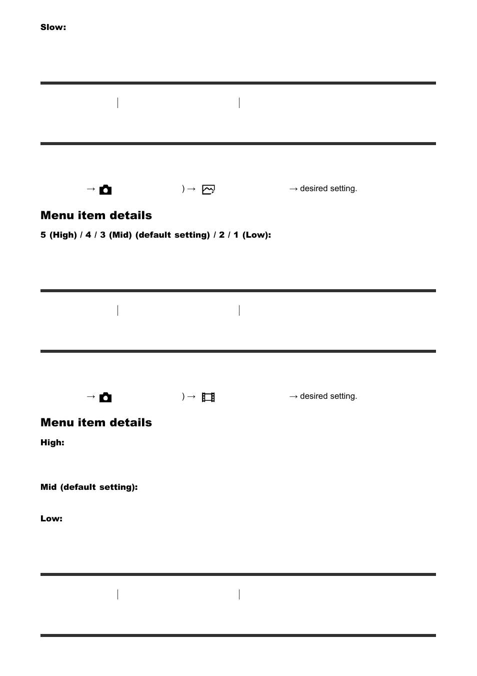 Af track duration (still image) [88, Af track duration (movie) [89, Measuring the exact distance to the subject [90 | Af track duration (still image), Af track duration (movie), Measuring the exact distance to the subject, Menu item details | Sony ILCA-77M2 User Manual | Page 84 / 205