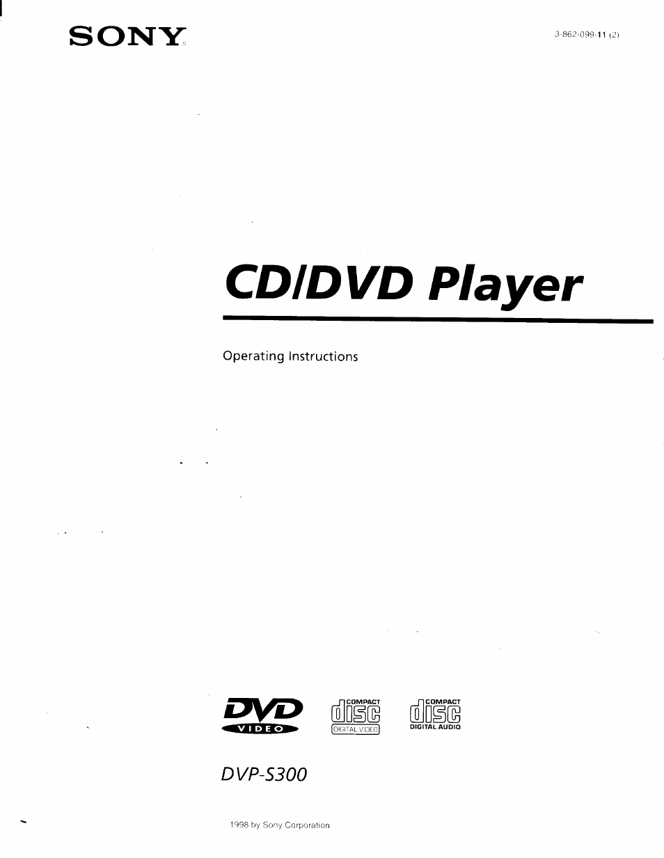 Sony DVP-S300 User Manual | 45 pages
