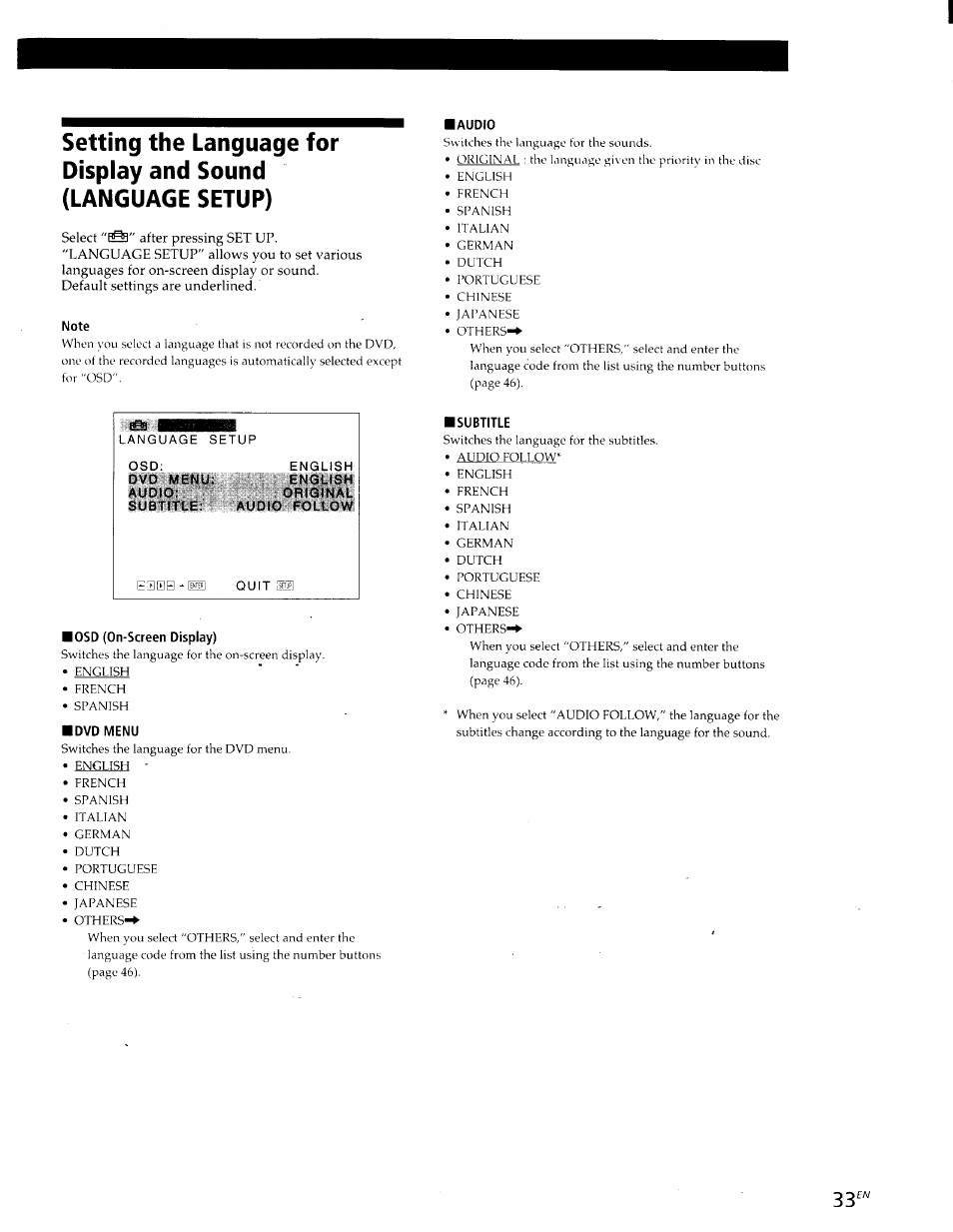 Sony DVP-S300 User Manual | Page 33 / 45