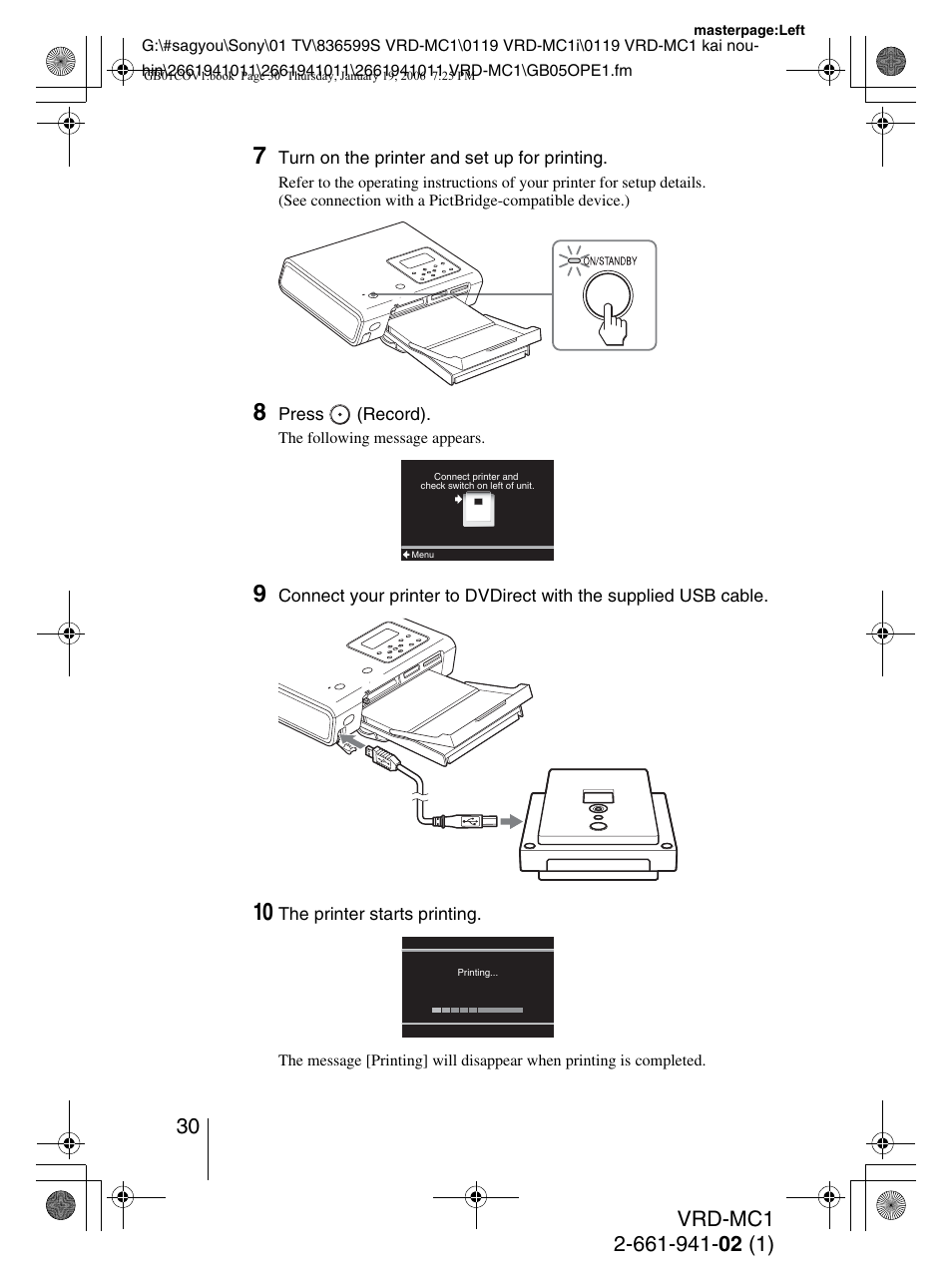 Sony VRD-MC1 User Manual | Page 30 / 56