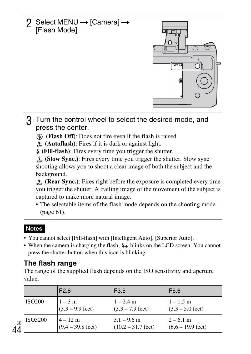 Sony NEX-F3 User Manual | Page 44 / 94