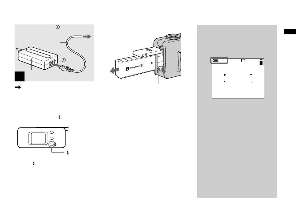 Battery remaining indicator | Sony DSC-P9 User Manual | Page 11 / 104