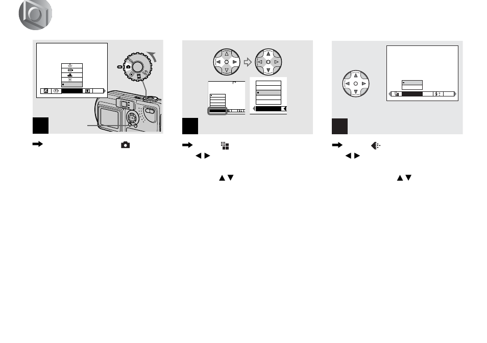 Deciding the still image size and quality, Deciding the still image size and quality 18 | Sony DSC-P9 User Manual | Page 18 / 104