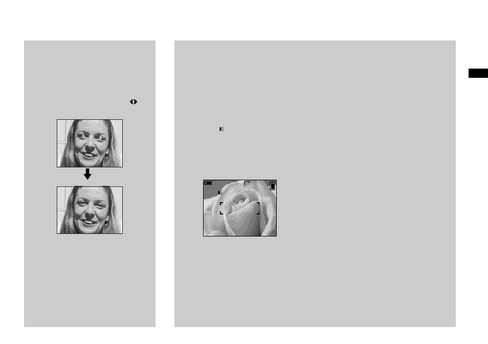 Shooting with the af illuminator | Sony DSC-P9 User Manual | Page 25 / 104