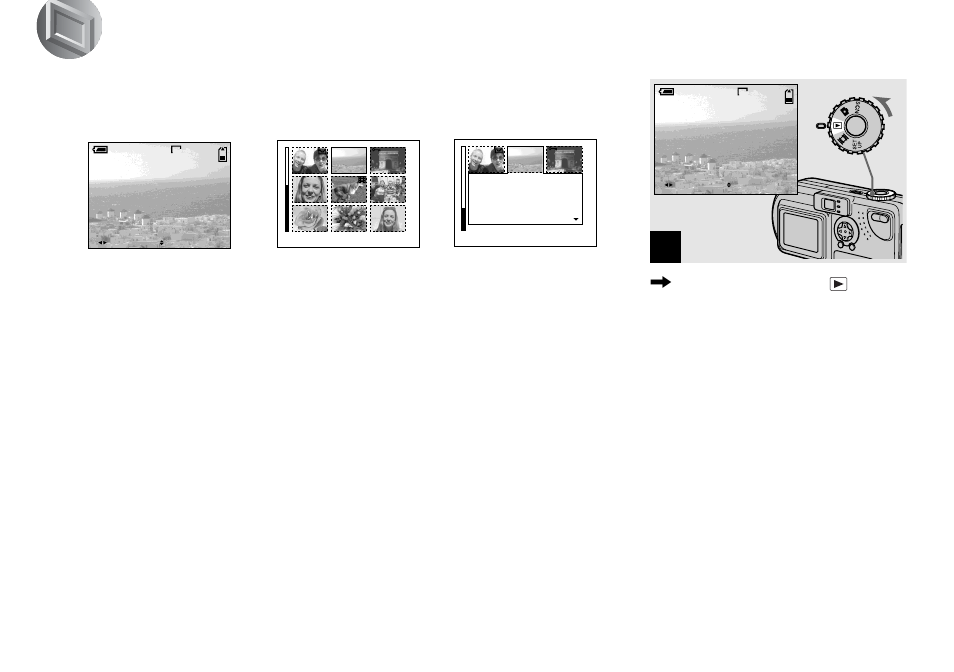 Viewing still images, Viewing images on the lcd screen of your camera, Viewing single images | Viewing images on the lcd screen of your, Camera | Sony DSC-P9 User Manual | Page 30 / 104