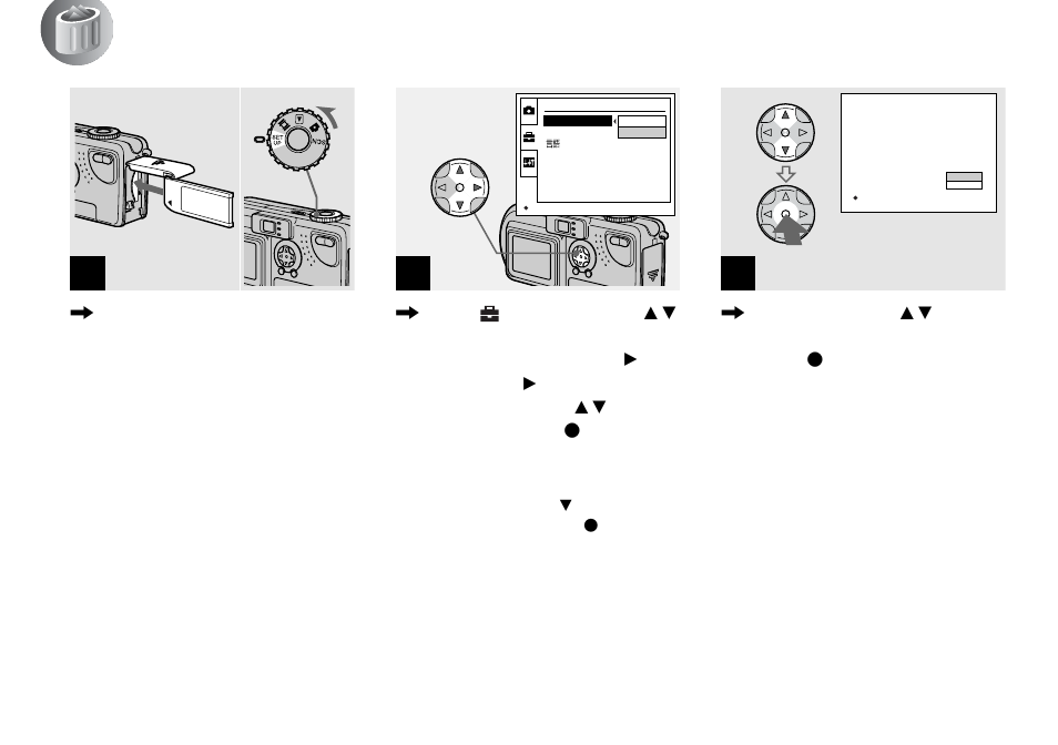 Formatting a “memory stick | Sony DSC-P9 User Manual | Page 38 / 104