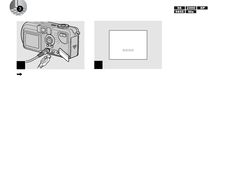 3 connecting your camera to your computer, 3connecting your camera to your computer | Sony DSC-P9 User Manual | Page 42 / 104