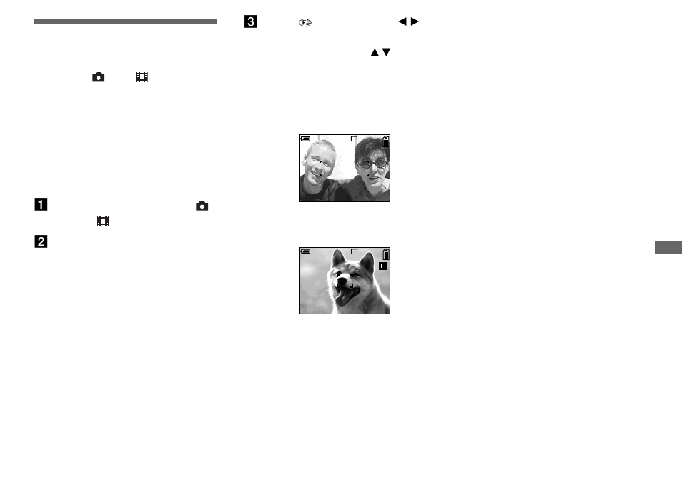 Advanced still image shooting, Choosing a focus method | Sony DSC-P9 User Manual | Page 51 / 104