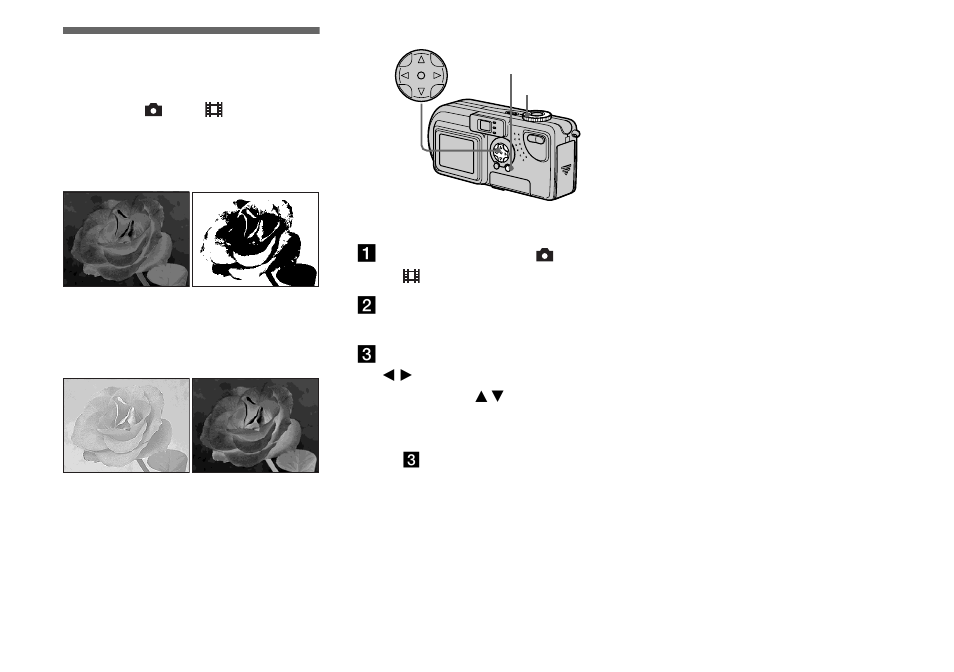 Adding special effects, Adding special effects (picture effect) | Sony DSC-P9 User Manual | Page 60 / 104