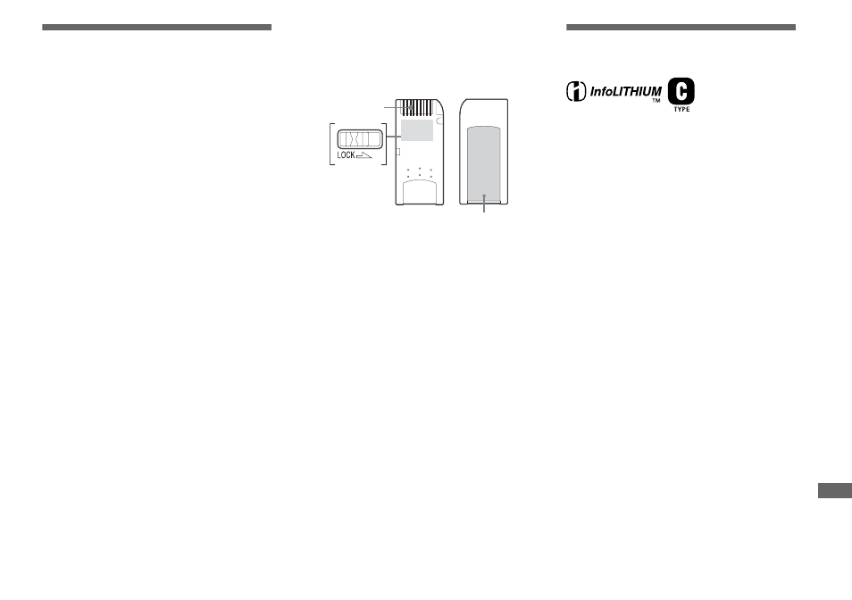 The “memory stick, The “infolithium” battery pack, The “memory stick” the “infolithium” battery pack | Sony DSC-P9 User Manual | Page 95 / 104