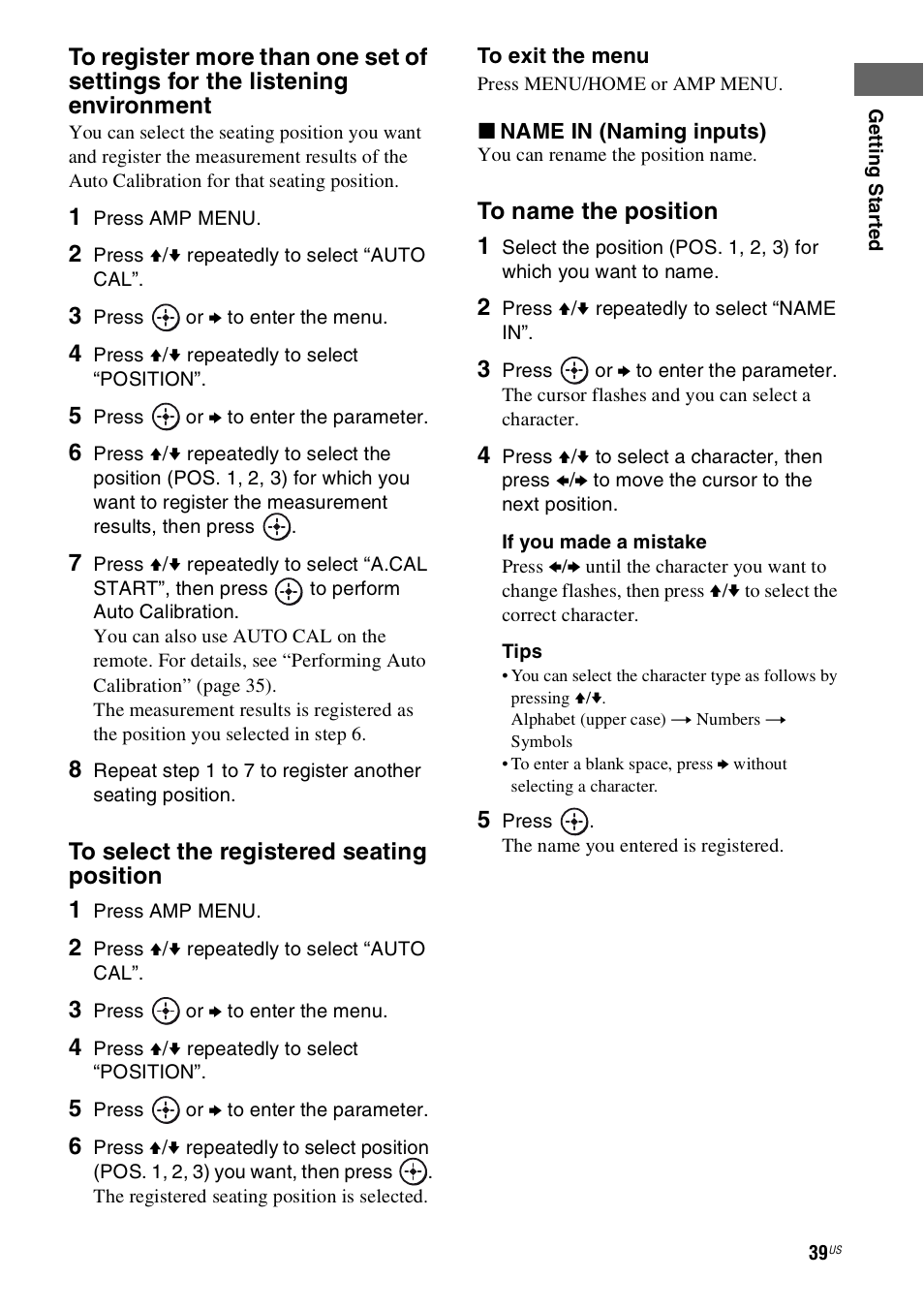 Sony STR-DH800 User Manual | Page 39 / 124