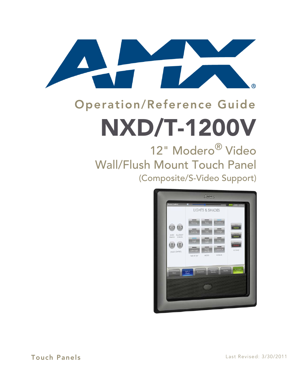 AMX Modero NXT-1200V User Manual | 178 pages