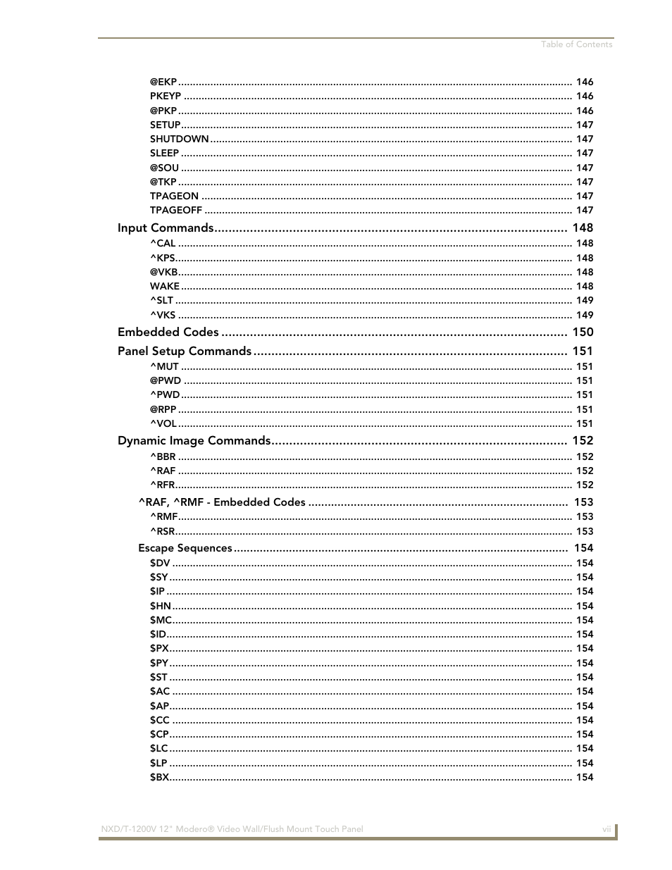 AMX Modero NXT-1200V User Manual | Page 11 / 178