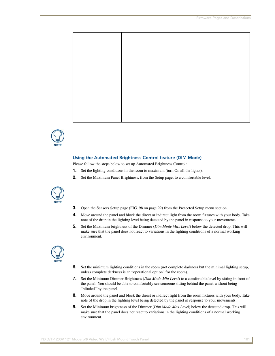 AMX Modero NXT-1200V User Manual | Page 113 / 178