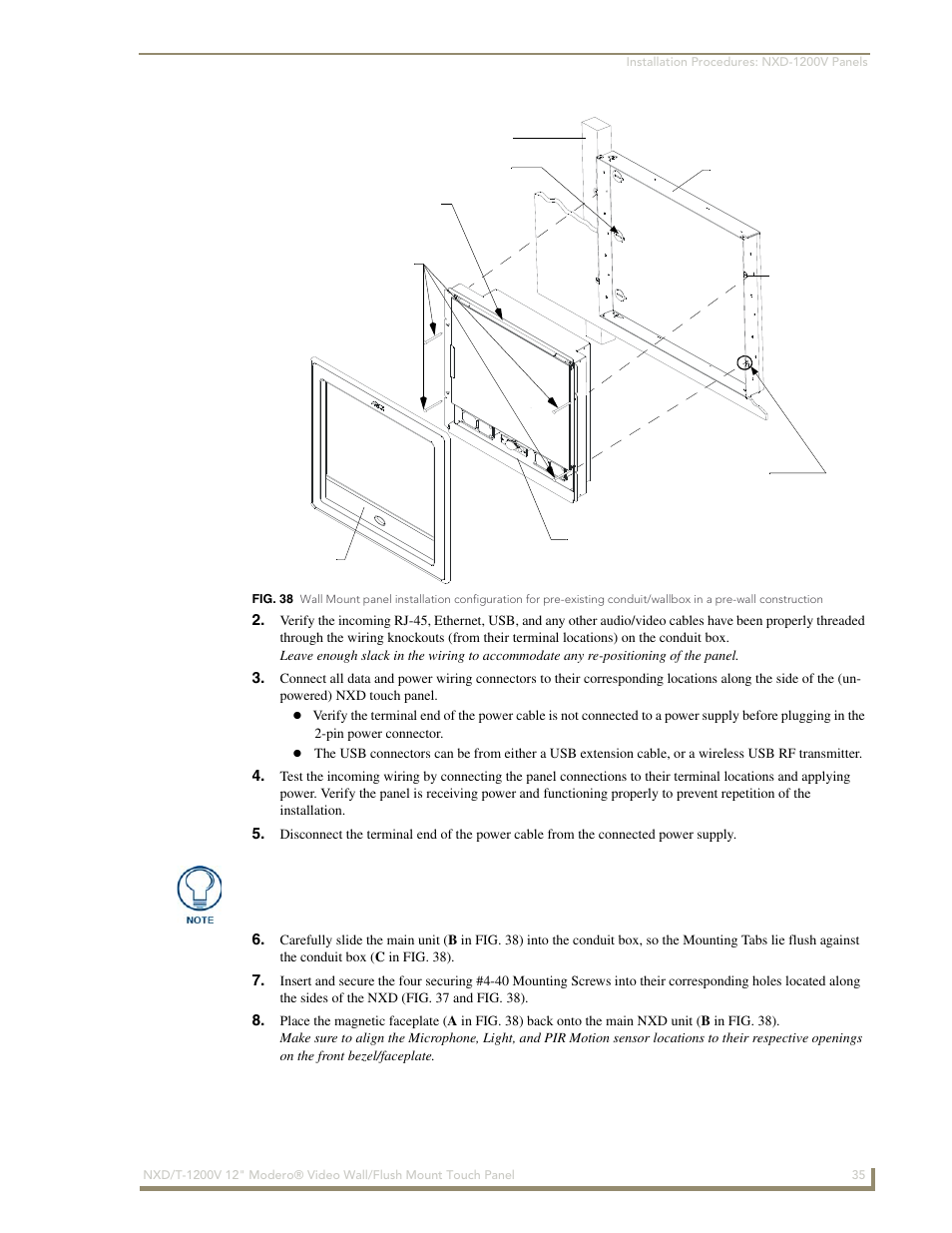 AMX Modero NXT-1200V User Manual | Page 47 / 178