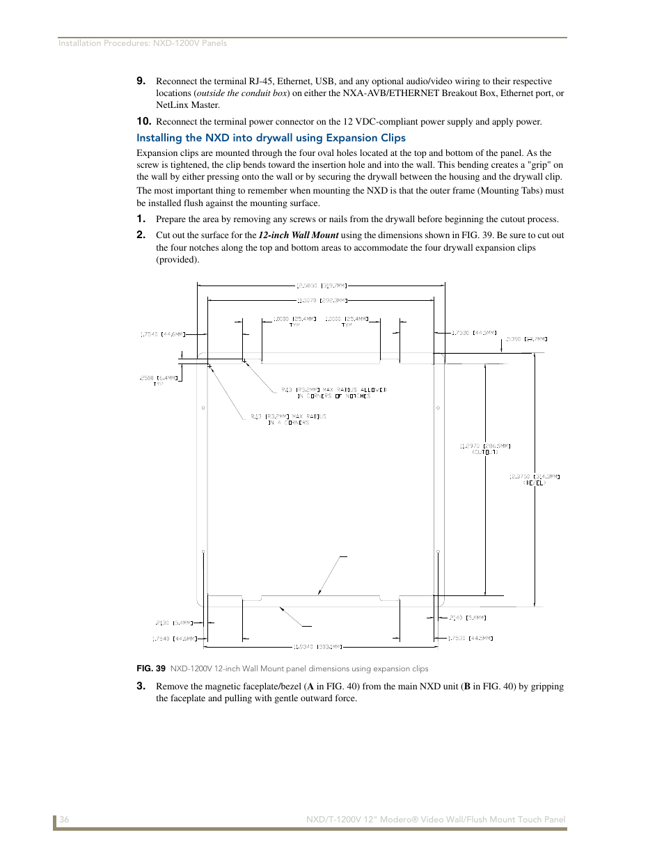 AMX Modero NXT-1200V User Manual | Page 48 / 178