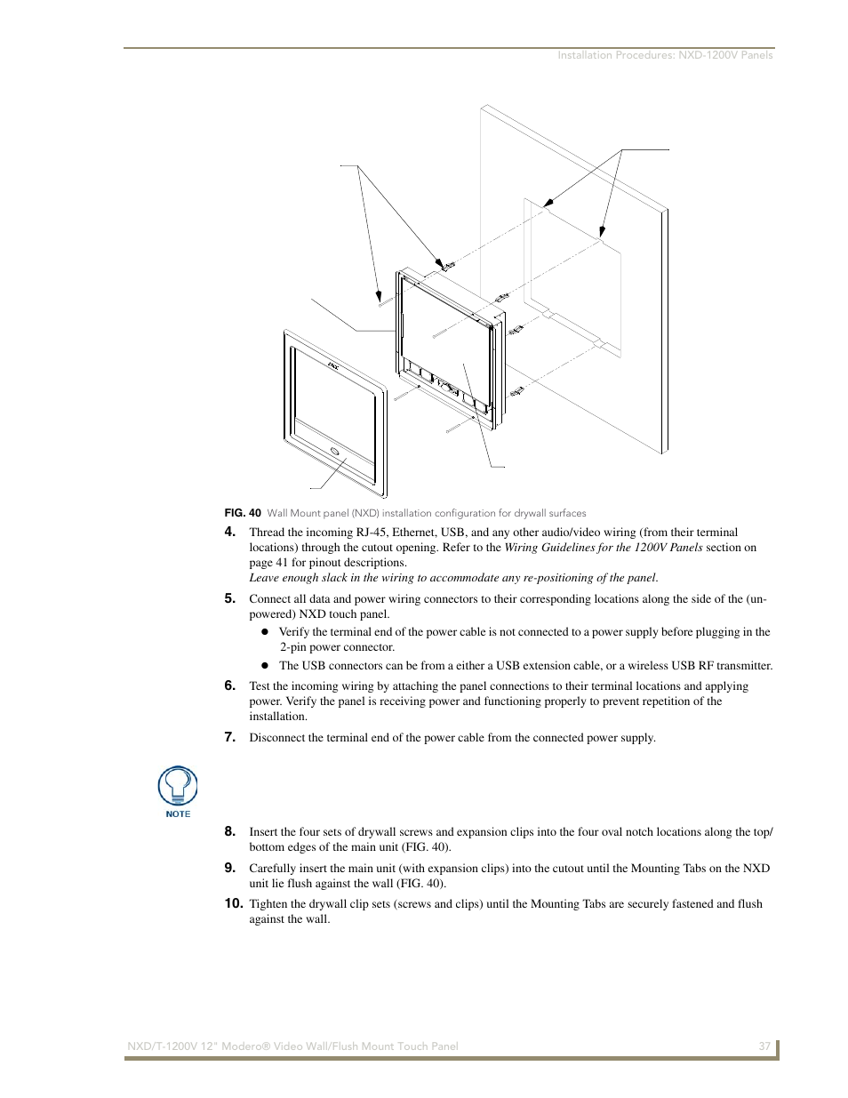 AMX Modero NXT-1200V User Manual | Page 49 / 178