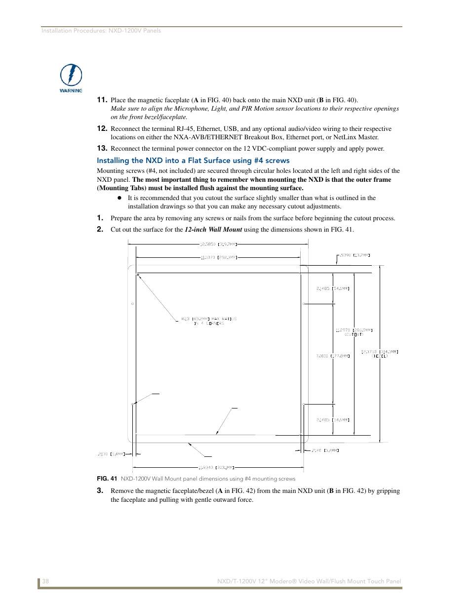 AMX Modero NXT-1200V User Manual | Page 50 / 178