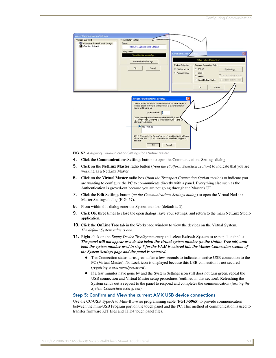 AMX Modero NXT-1200V User Manual | Page 65 / 178