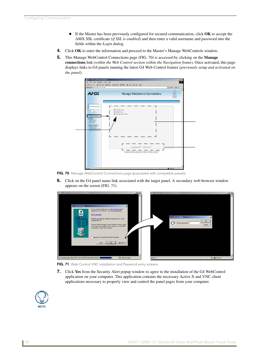 AMX Modero NXT-1200V User Manual | Page 82 / 178