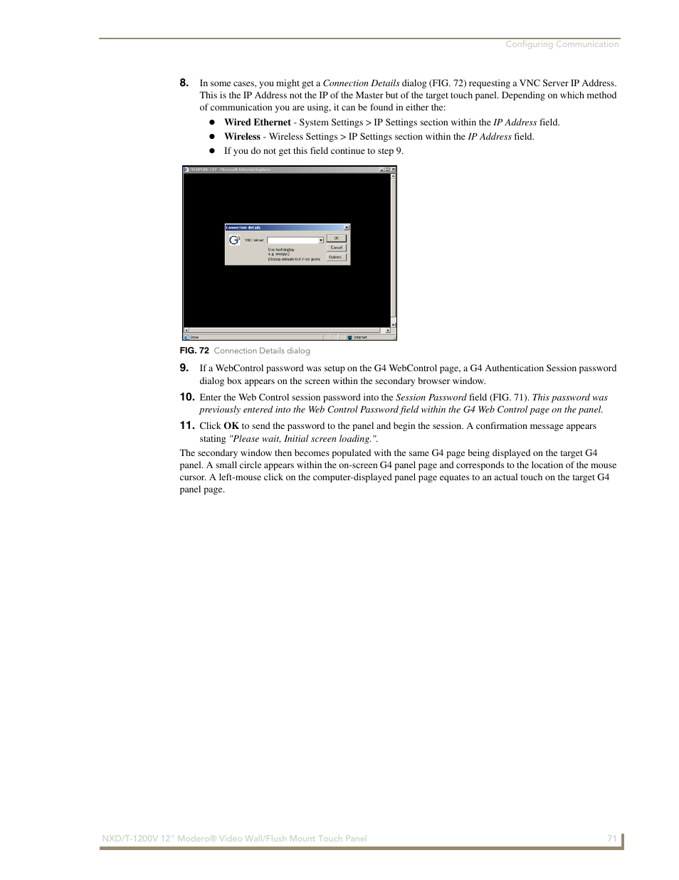 AMX Modero NXT-1200V User Manual | Page 83 / 178