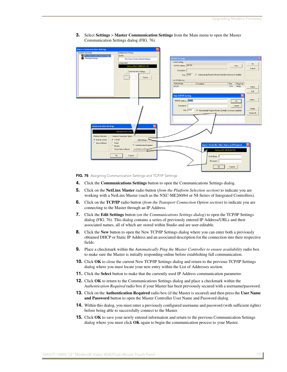 AMX Modero NXT-1200V User Manual | Page 89 / 178