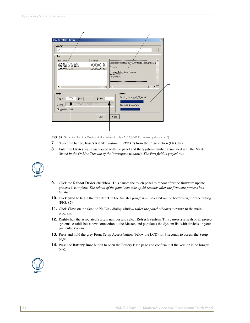 AMX Modero NXT-1200V User Manual | Page 96 / 178