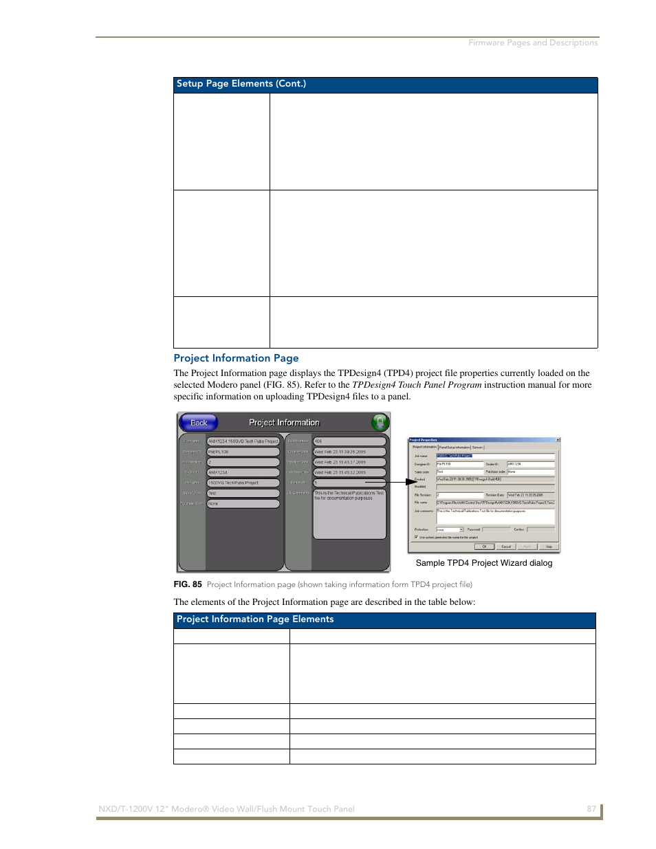 AMX Modero NXT-1200V User Manual | Page 99 / 178