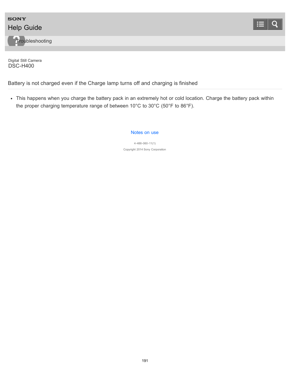 Help guide | Sony DSC-H400 User Manual | Page 195 / 238