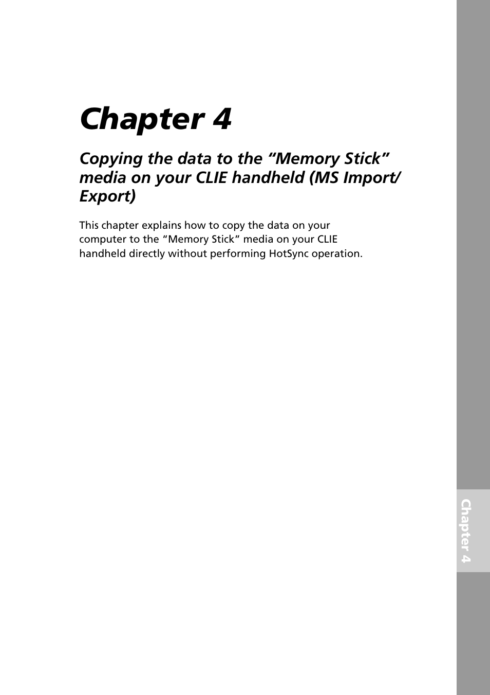 Chapter 4 | Sony PEG-N610C User Manual | Page 43 / 50