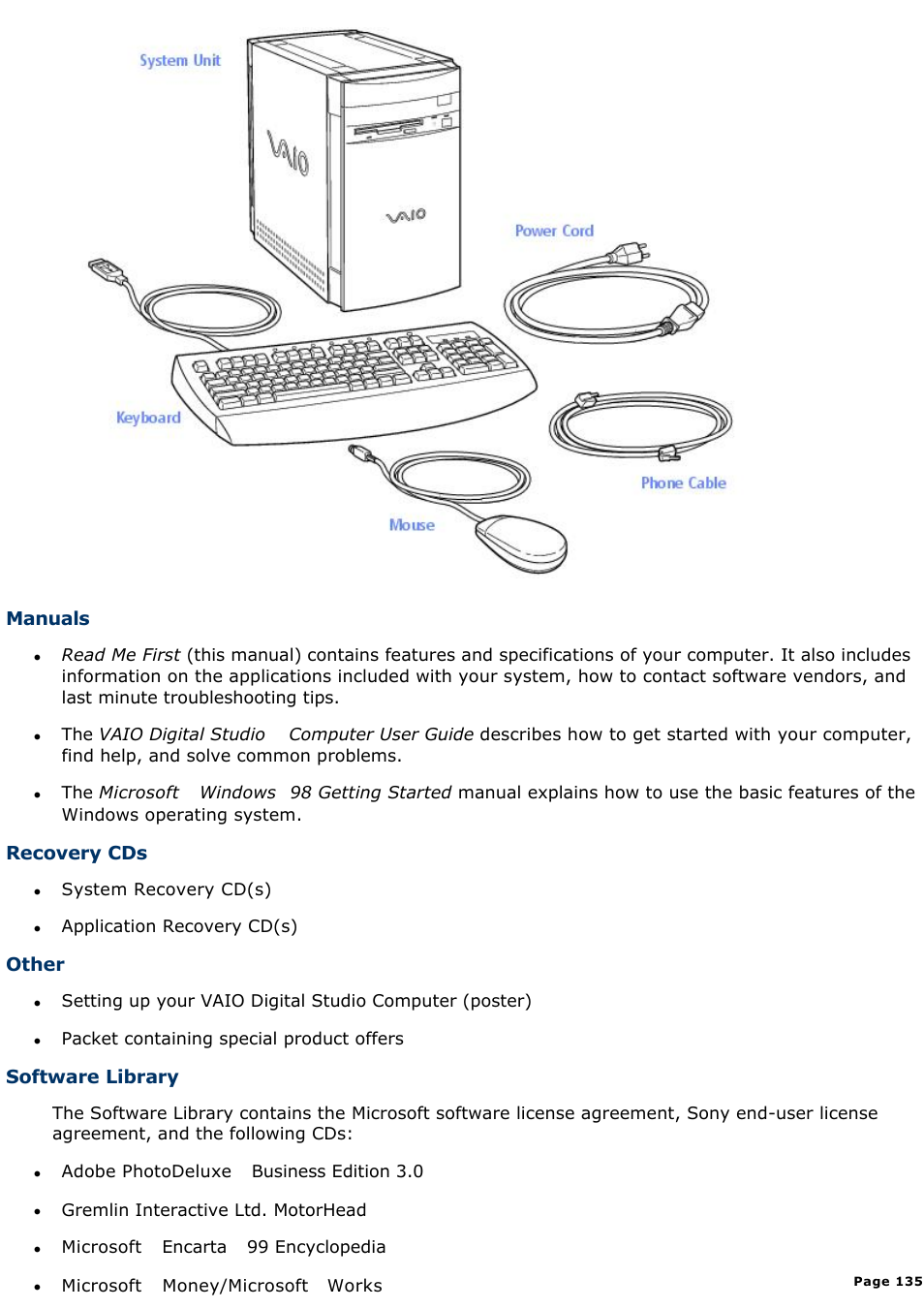 Sony PCV-E518DS User Manual | Page 135 / 776