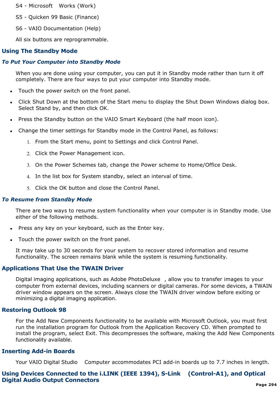 Sony PCV-E518DS User Manual | Page 294 / 776