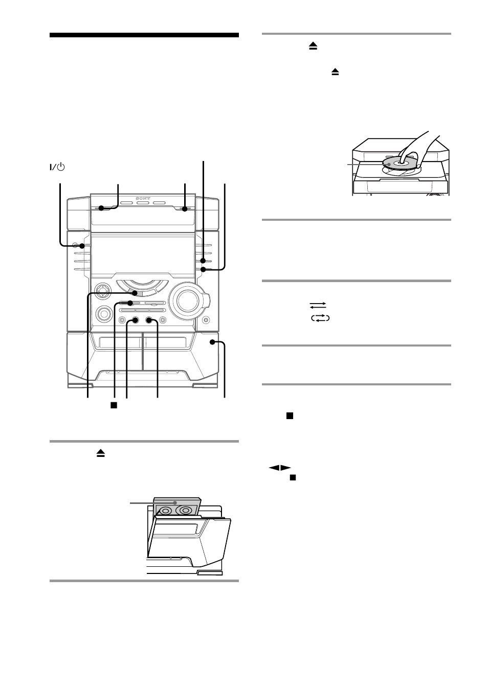 Recording a cd | Sony MHC-BX5 User Manual | Page 12 / 48