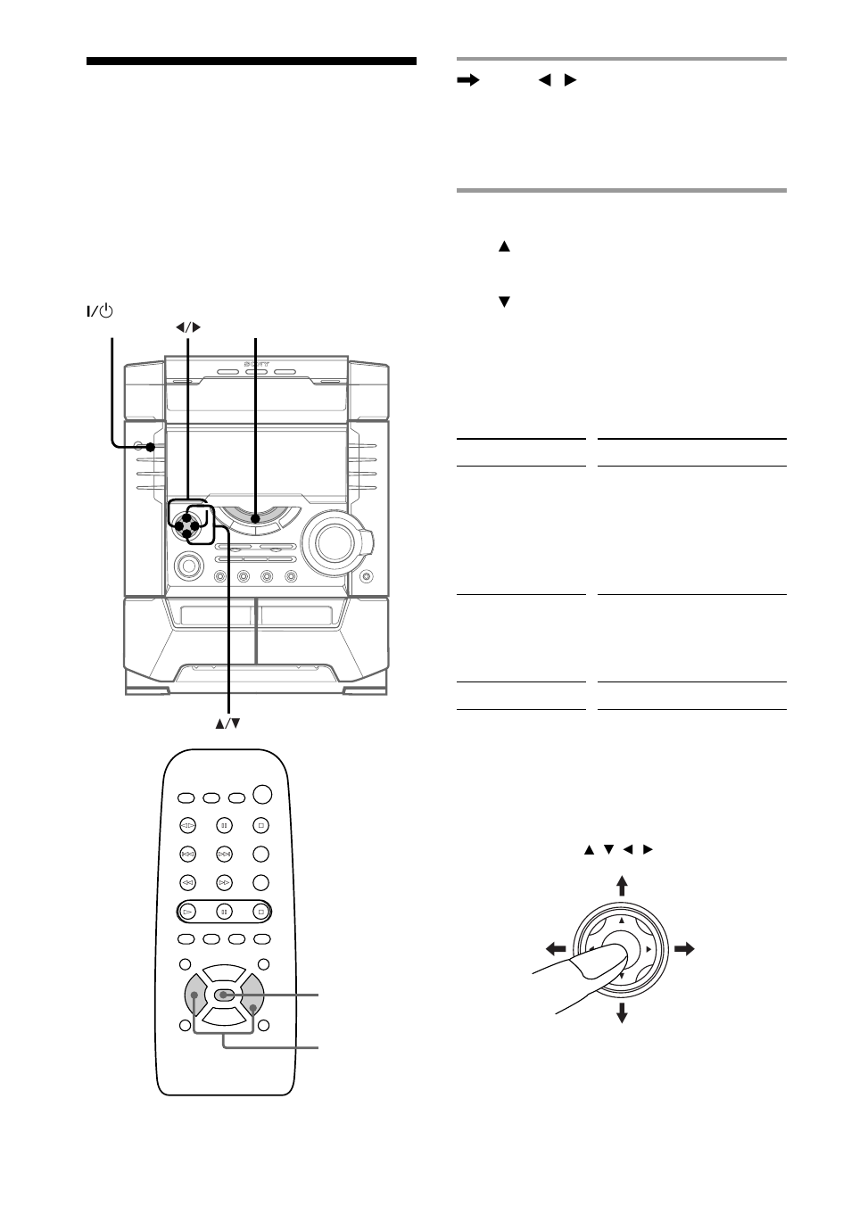Selecting the audio emphasis, Music menu options | Sony MHC-BX5 User Manual | Page 28 / 48