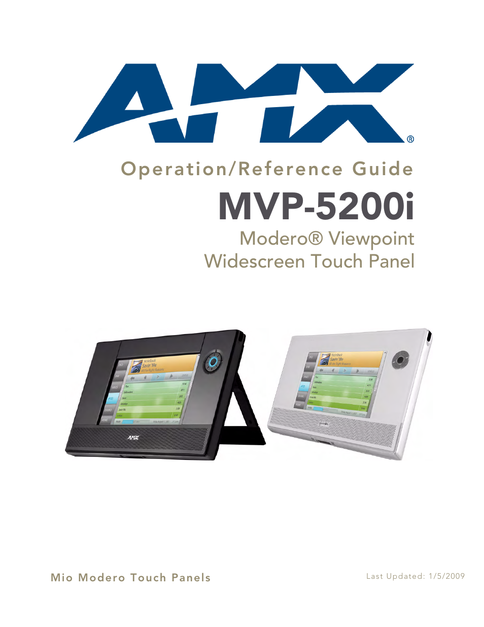 AMX Modero MVP-5200i User Manual | 186 pages