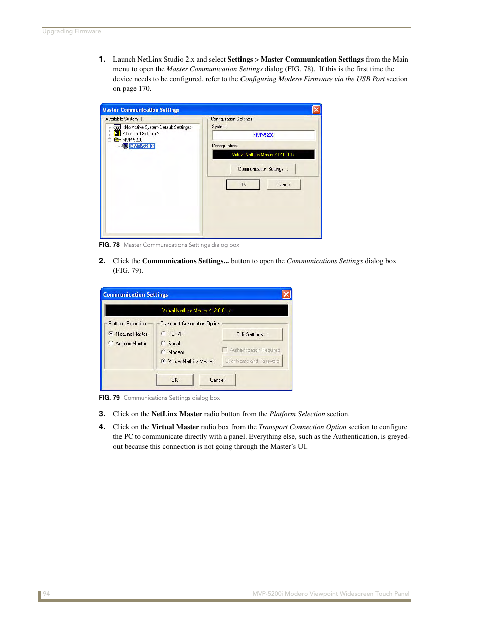 AMX Modero MVP-5200i User Manual | Page 102 / 186