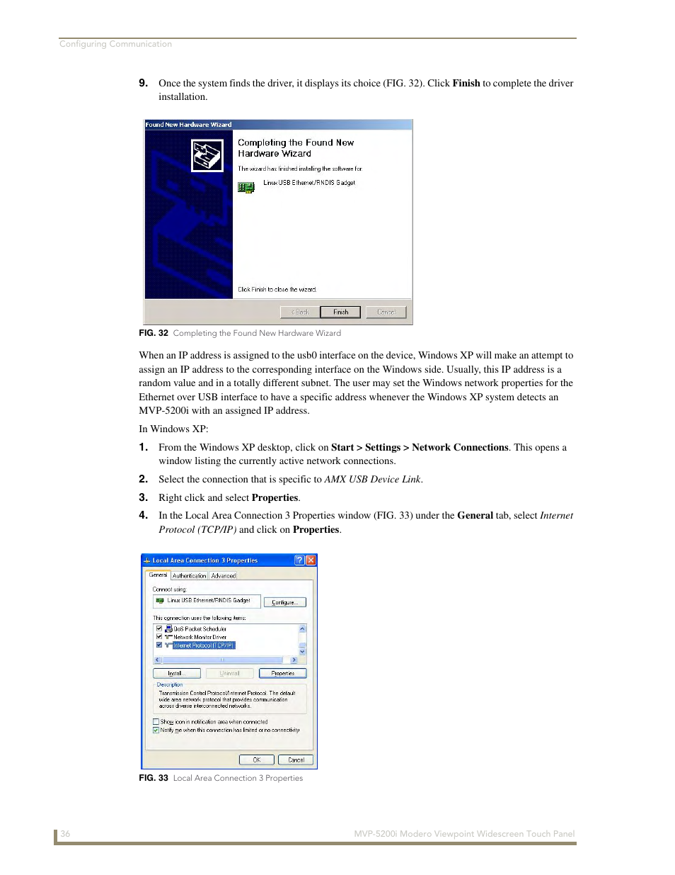AMX Modero MVP-5200i User Manual | Page 44 / 186