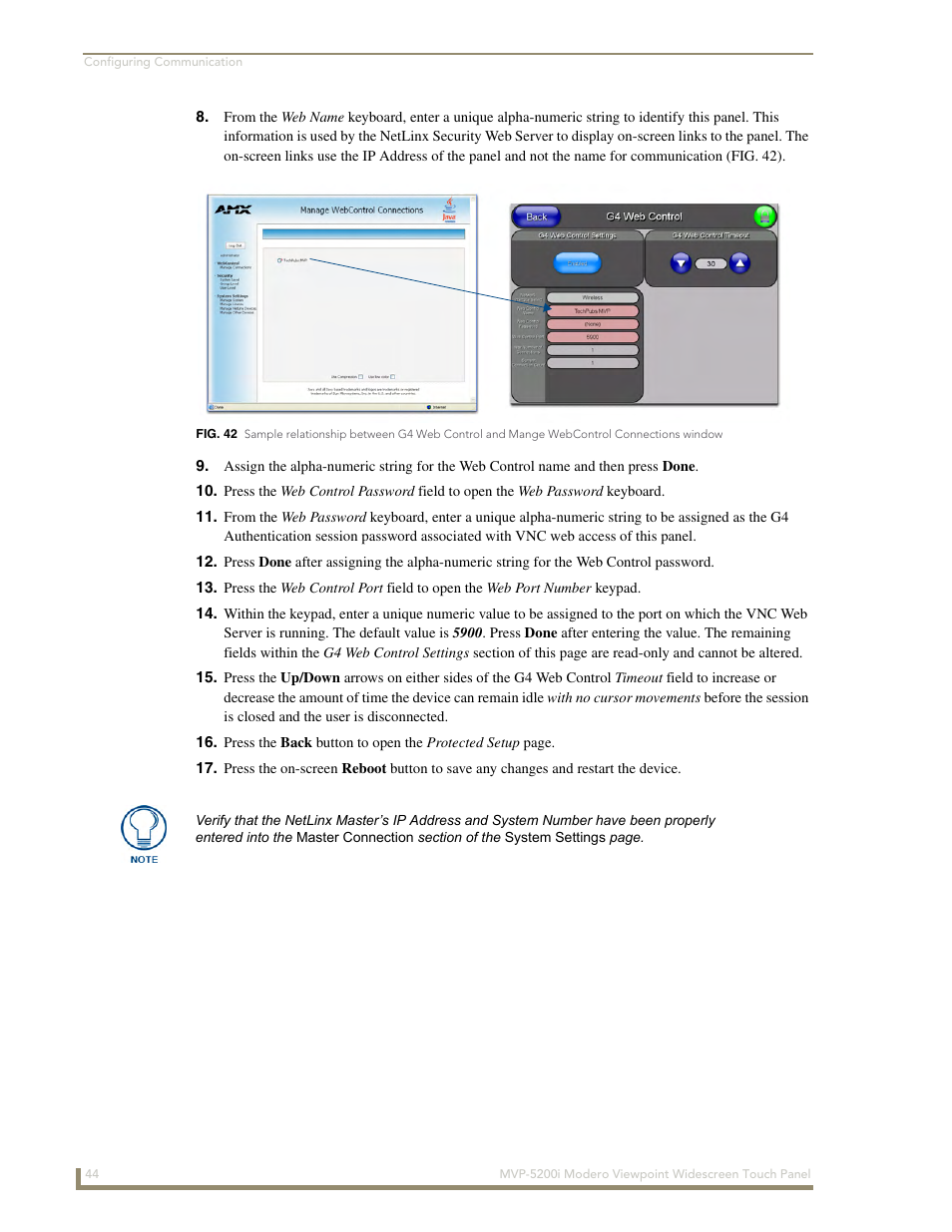 AMX Modero MVP-5200i User Manual | Page 52 / 186