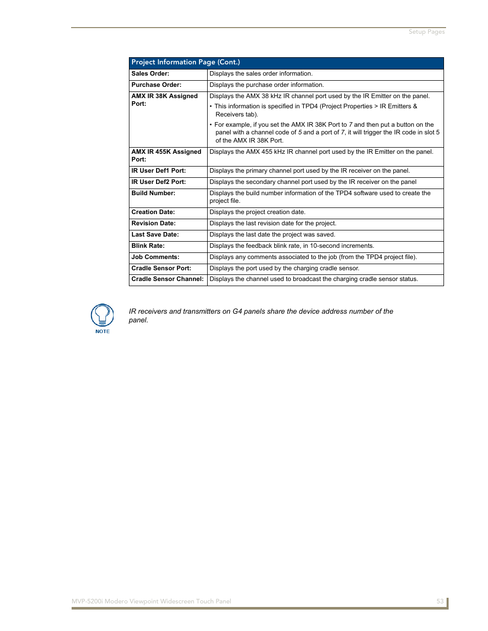 AMX Modero MVP-5200i User Manual | Page 61 / 186