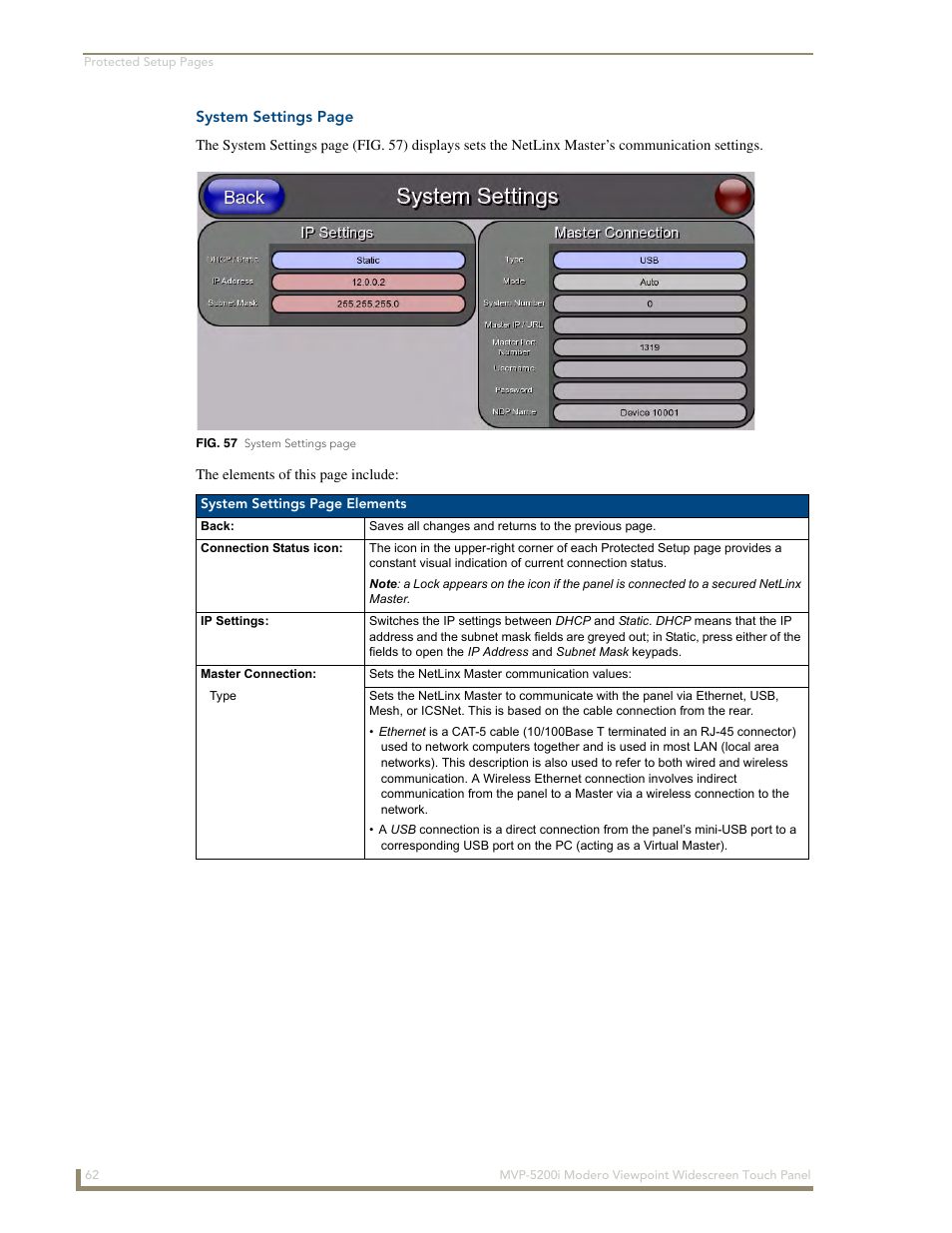 AMX Modero MVP-5200i User Manual | Page 70 / 186