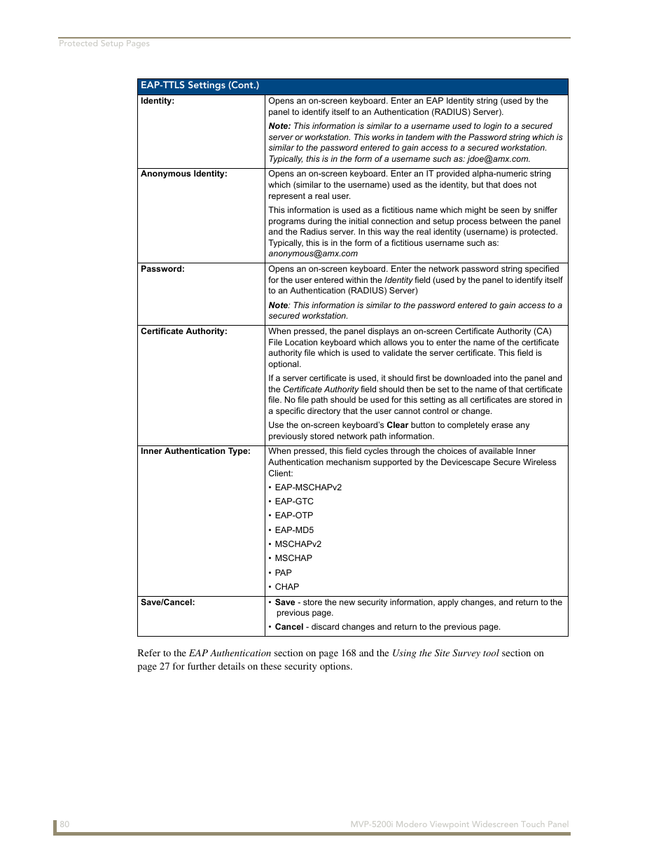 AMX Modero MVP-5200i User Manual | Page 88 / 186